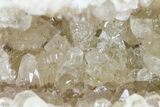 Fluorescent Calcite Geode Half - Morocco #89689-1